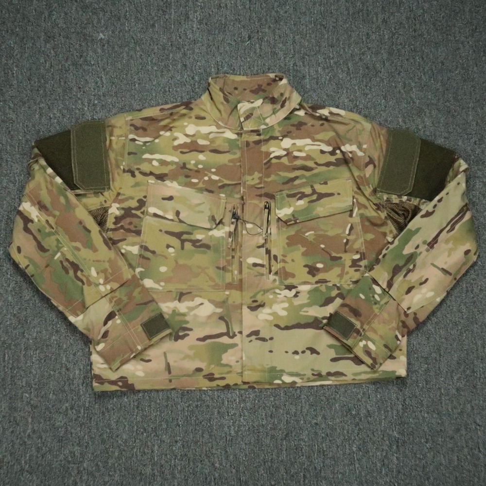 RBX Tactical Jacket Mens‎ Large Short Green Brown Camo Military Utility